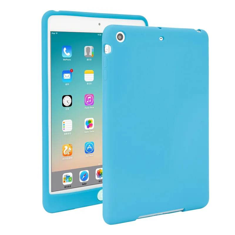  Fresh Solid Candy Color Tablet Case For iPad Mini 1 2 3 7.9 inch Soft Silicon Shockproof Cover Case 12 Colors On Hot Sale! 