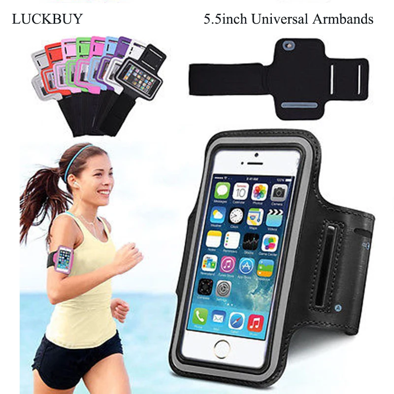 Goede LUCKBUY Sportarmband Pols Telefoon Case Jogging Bag Voor Xiaomi Samsung S8 S9 Plus Huawei P20 Oneplus voor iphone X 7 8 Plus