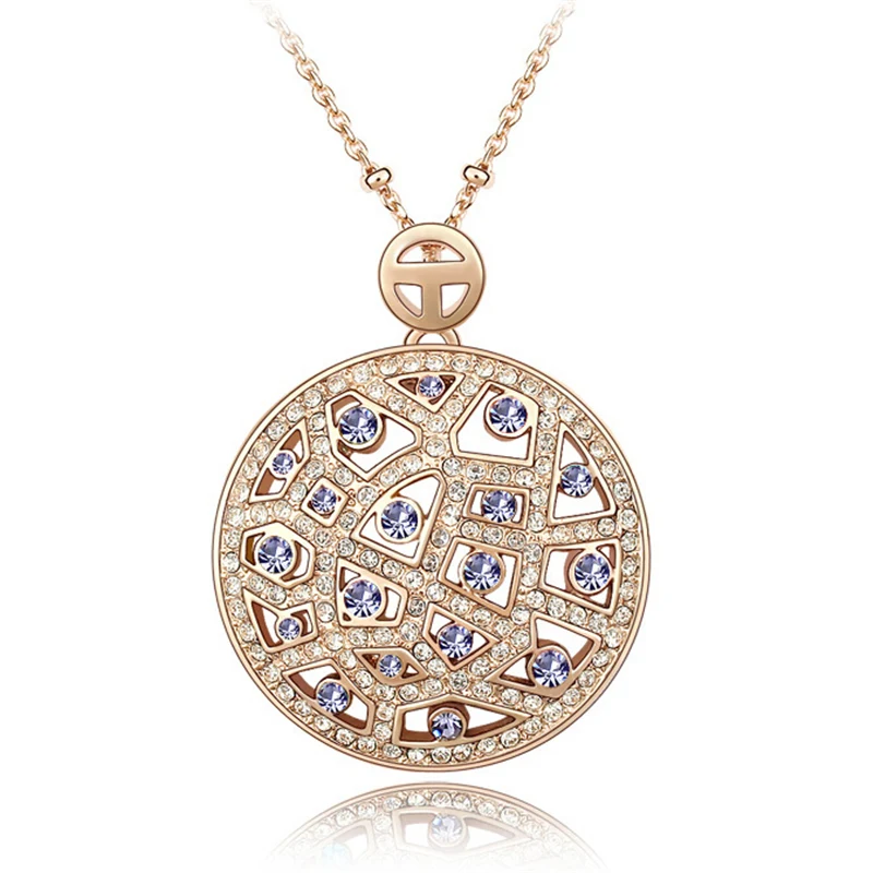 SHDEDE Высокое качество Кристалл от Swarovski винтажные Ожерелья Подвески большой