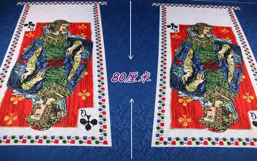 DG весна и осень персональный покер карты Q печать одежды ткань ручной работы diy рельеф юбка жаккардовая ткань - Цвет: 80x145cm
