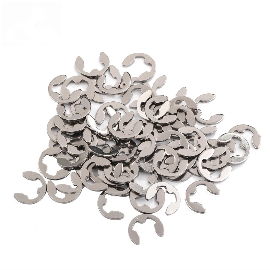 300Pcs-600Pcs-DIN6799-GB896-M2-M6-Stainless-Steel-Sack-Retainer-E-E-type-Circlip-Retaining-Ring