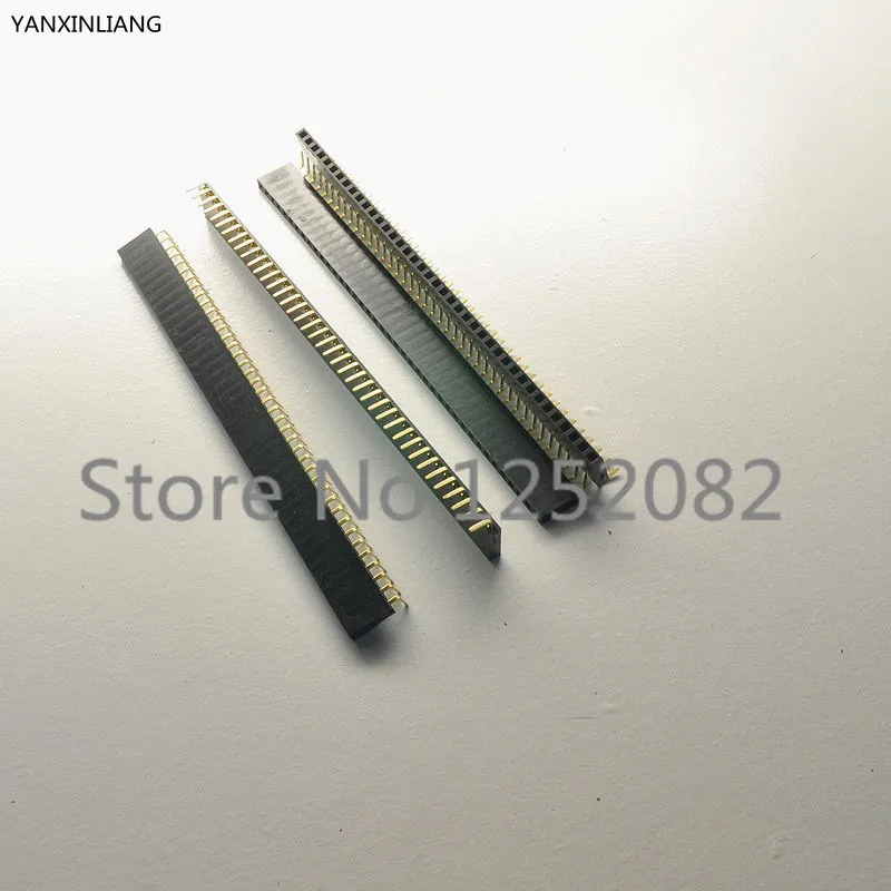 

10pcs Pitch 2.54mm 40 Pin Female Single Row Right Angle Bend Pin Head Connector