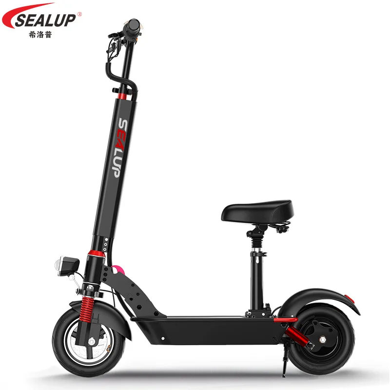 Sale SEALUP Electric  Two-wheel Scooter Adult Folding Mini Electric Bike Electric Bicycle Generation Drive Electric Car Female 1