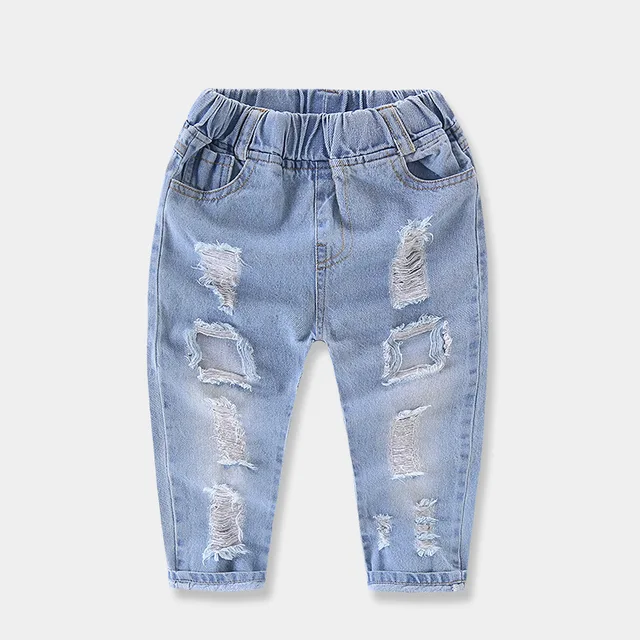 Baby Girls Clothes Children's Ripped Jeans Hole Girls Denim Pants