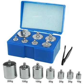 

200G 100G 50G 20G 10G Grams Calibration Weight Sets / Kits Weighting Tools For Digital Scales 7Pcs/Set