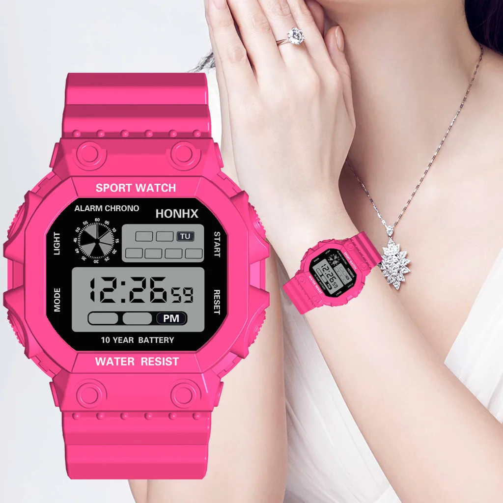 

reloj hombre digital women watches Luxury Analog Digital Outdoor Watch Military Sport LED Waterproof sport watch reloj mujer