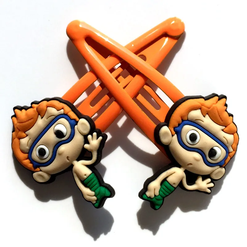 5 пар/лот Bubble Guppies заколки для волос для девочек головные уборы для девушек Детские заколка для волос