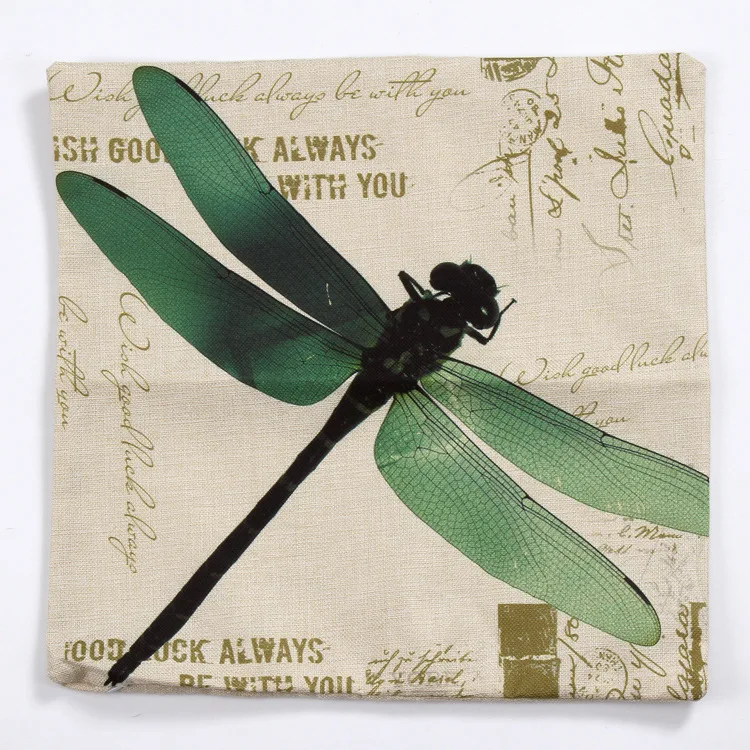 Discount Watercolor Painting Dragonfly Cushion Covers European Vintage Style Pillow Cover Sofa Decorative Linen Beige Pillowcase-in Cushion Cover From Home Discount Watercolor Painting Dragonfly Cushion Covers European Vintage Style Pillow Cover Sofa Decorative Linen Beige Pillowcase-in Cushion Cover From Home
