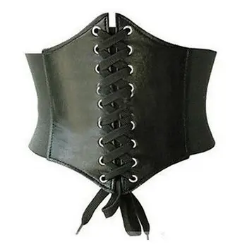 

Fashion Women Elastic Extra Wide TIGHT Corset Tie High Waist Slimming Belt
