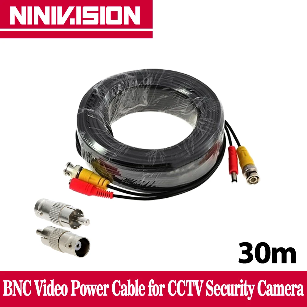bilder für Neue 100ft 30 mt bnc video stromkabel für cctv dvr kamera, bnc 30 mt power video plug and play kabel für cctv kamera bilder für Neue 100ft 30 mt bnc video stromkabel für cctv dvr kamera, bnc 30 mt power video plug and play kabel für cctv kamera