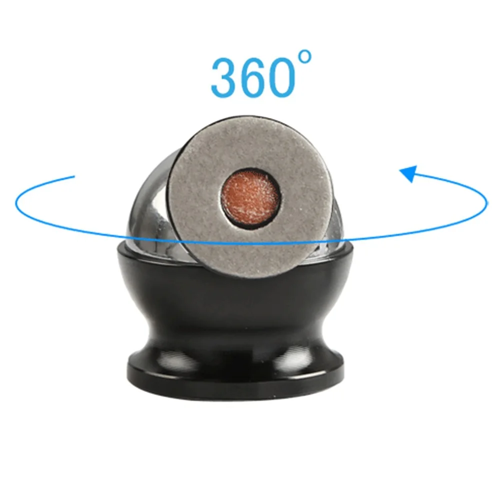 Магнитный мини-держатель на 360 градусов, магнитный автомобильный держатель для приборной панели