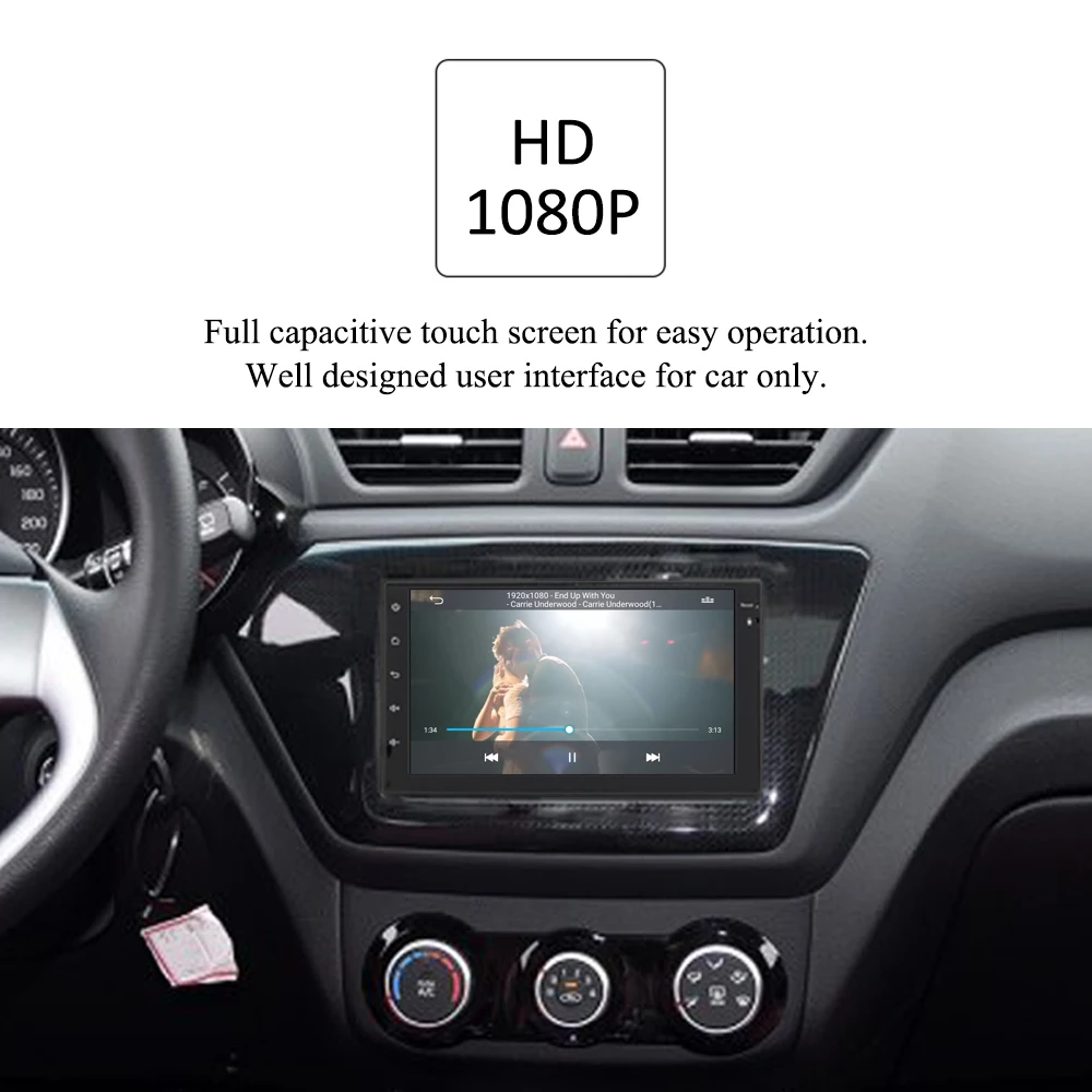 Sale Panlelo 2 Din Android 8.1Car Radio 7" 1080P Quad Core 2din Android Head Unit GPS Audio Car Multimedia Player for Chevrolet Cruze 10