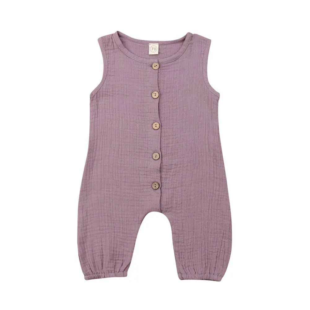 المملكة المتحدة الساخن الوليد طفل الاطفال طفلة الصبي زر رومبير بذلة ملابس Sunsuit الملابس 0-24 أشهر