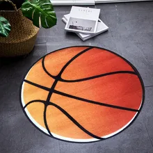 Круглые коврики Баскетбол для коврики для гостиной Противоскользящий 3D принт футбол Volley Спорт Дети Коврик для комнаты украшения дома