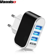 5 в 3.1A 3 порта USB зарядное устройство настенный адаптер ЕС Зарядка для iPhone X XS Xiaomi Mi 9 samsung s10 huawei Походное зарядное устройство для мобильного телефона Настольный