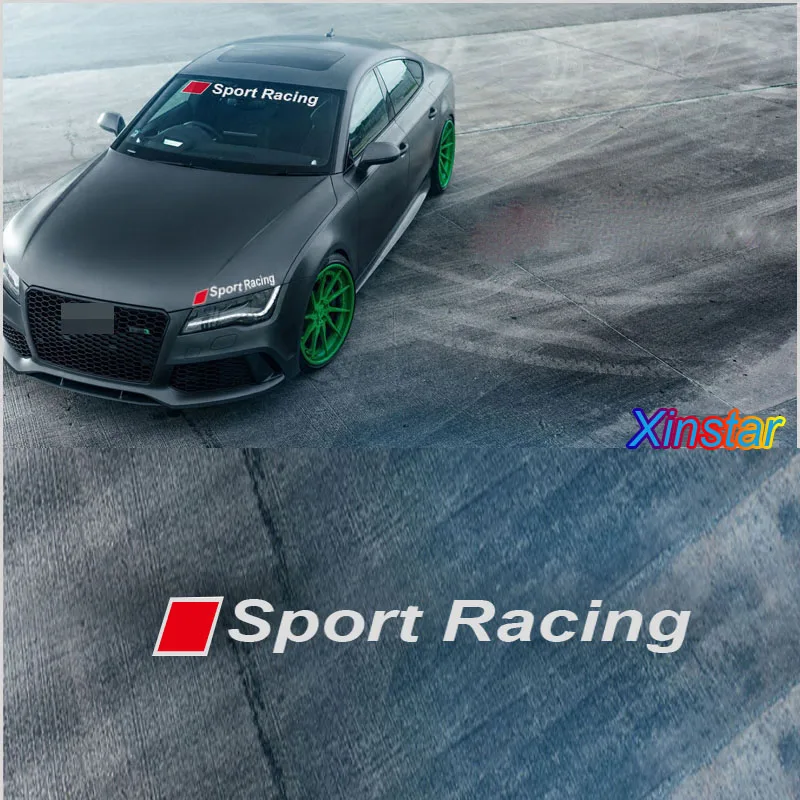 ПВХ Наклейка на лобовое стекло автомобиля наклейка для audi SLINE A3 A4 A5 A6 A7 A8 Q3 Q5 Q7 TT