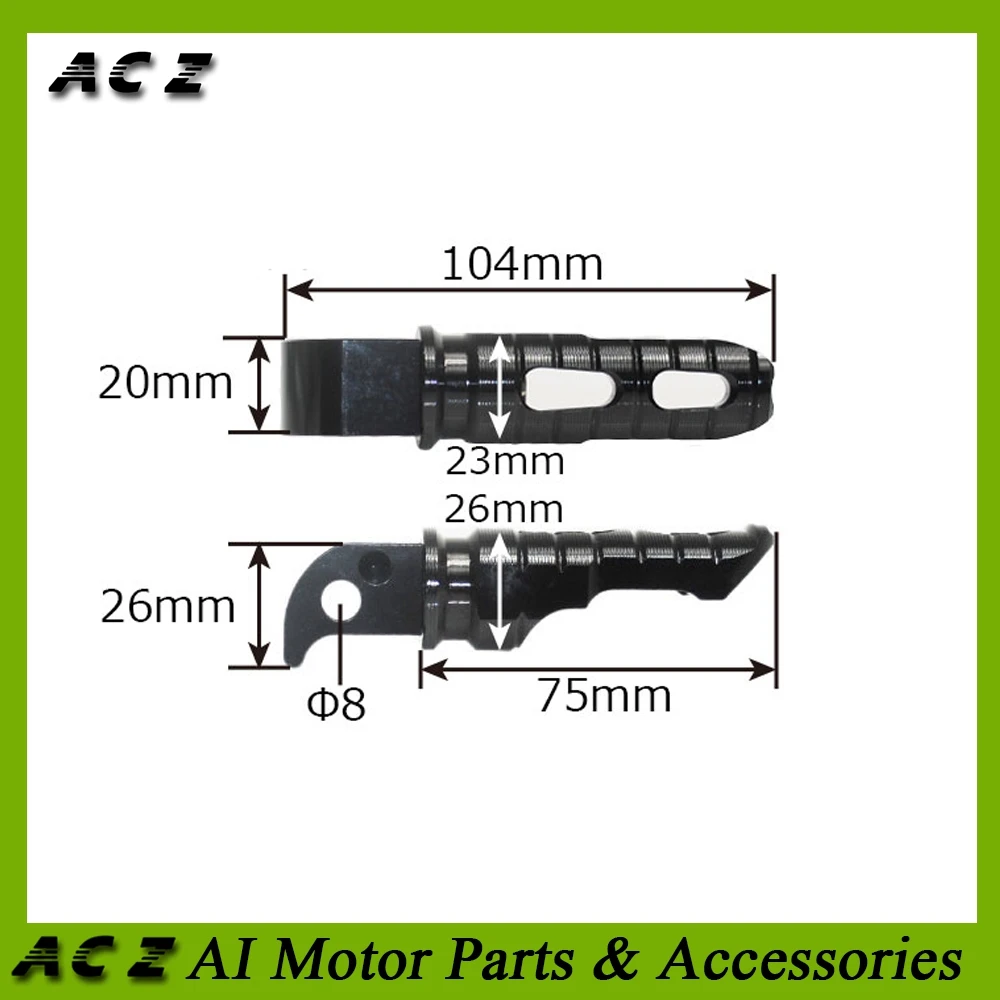 ACZ мотоциклетные Задние подножки для ног для YAMAHA NMAX155 NMAX125 NMAX 125 155- X-MAX 250 300 XMAX 250 300