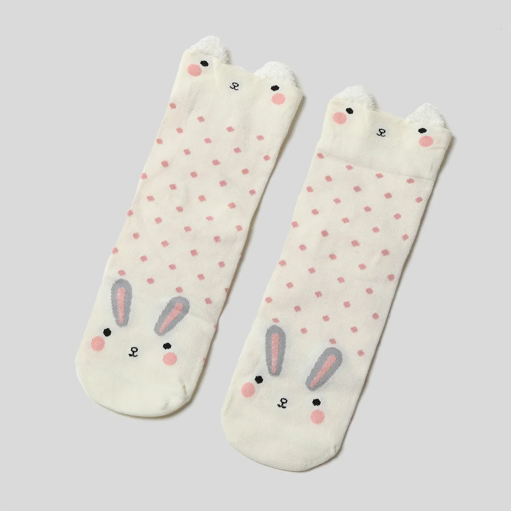 1Pair 2018 New Cute Animal Ears Pattern Short Socks Women Lovely 3D Cartoon Animal Zoo Socks Girls Soft Cotton Warm Socks