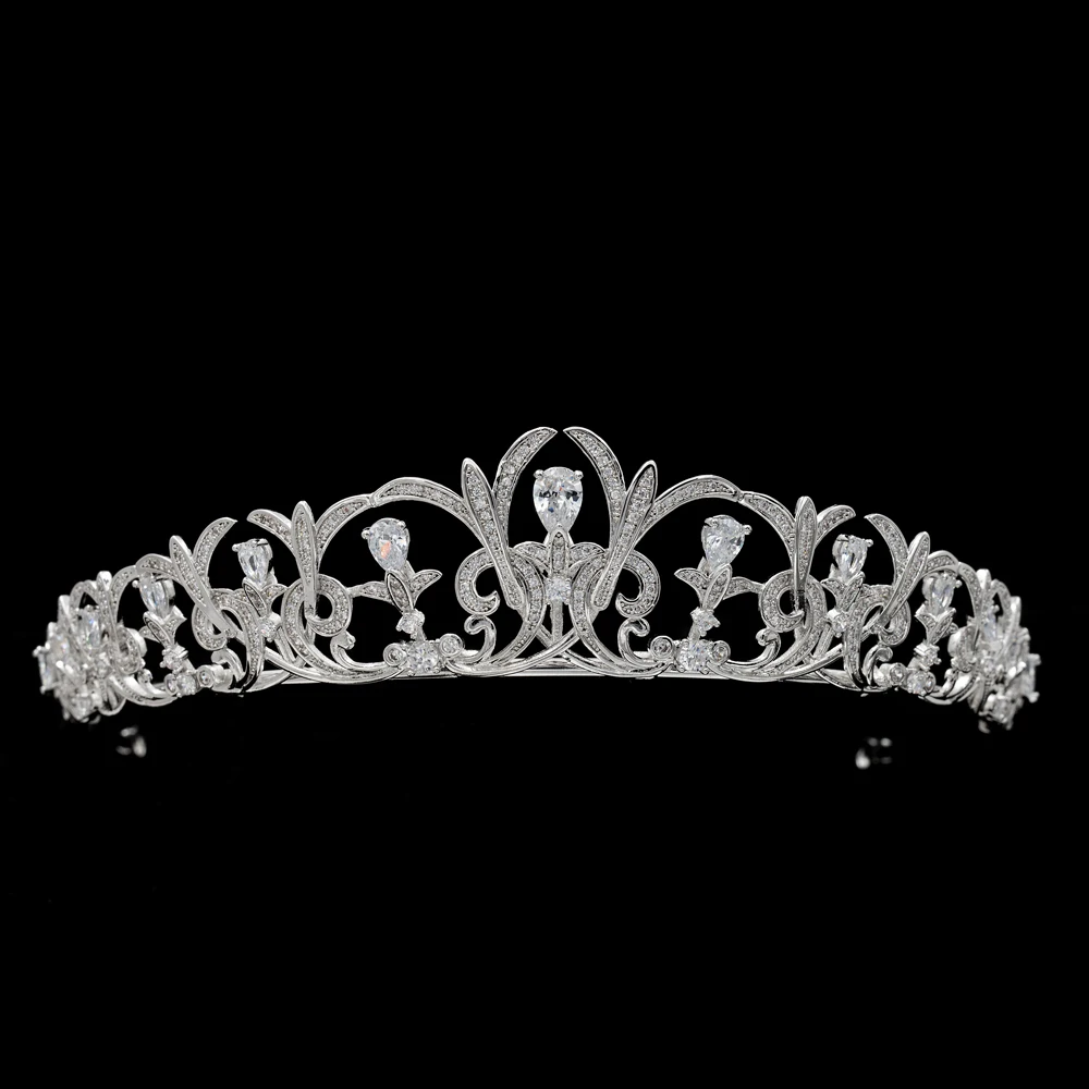 Женская свадебная повязка на голову с фианитом|headband hair jewelry|hair jewelrywedding headband |