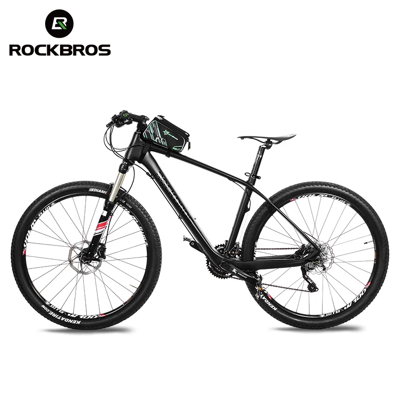 Sale ROCKBROS Waterproof MTB Bike Bicycle Front Top Frame Handlebar Bag Cycling Pouch Touchscreen Panniers Reflective Bags 2 Sizes 5