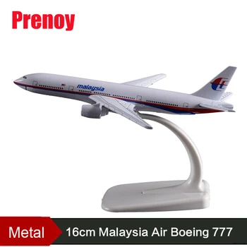 

16cm Boeing 777 Malaysia Airplane Model B777 Airbus Alloy Malaysia Aircraft Aviation Airway Model Stand Craft Adult Children Toy