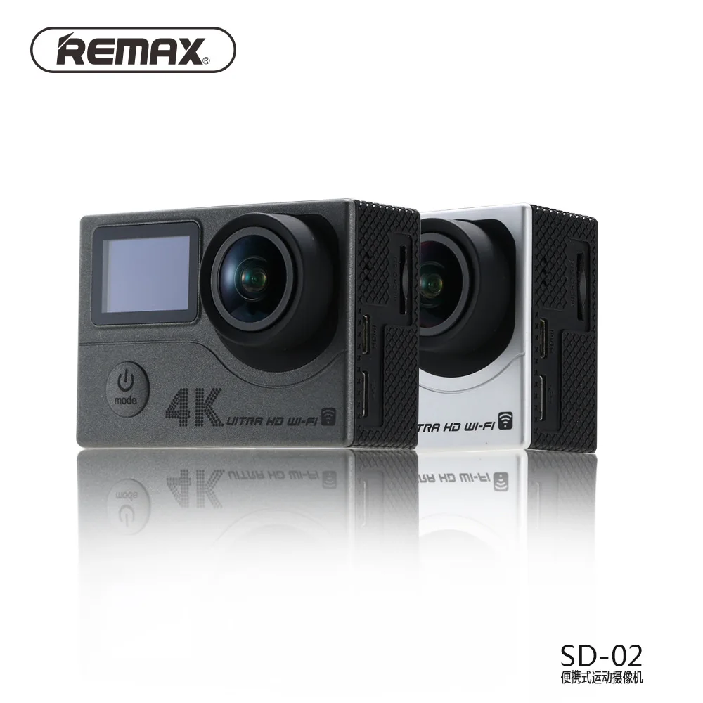 

Original Remax Action Sport camera Smart App Control Ultra HD 4 K/25fps WIFI Action Camera 30m Waterproof Camera Sport DV SD-02