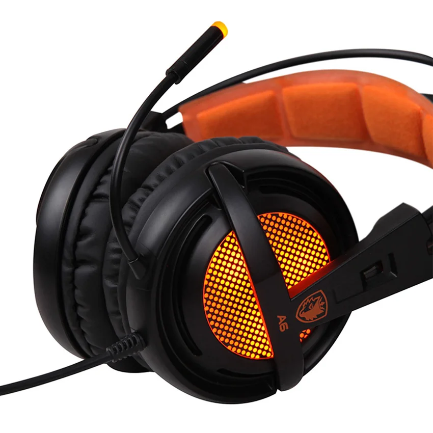 Cheap Price Sades A6 Gaming Headphones casque 7.1 Surround Sound Stereo USB Game Headset with