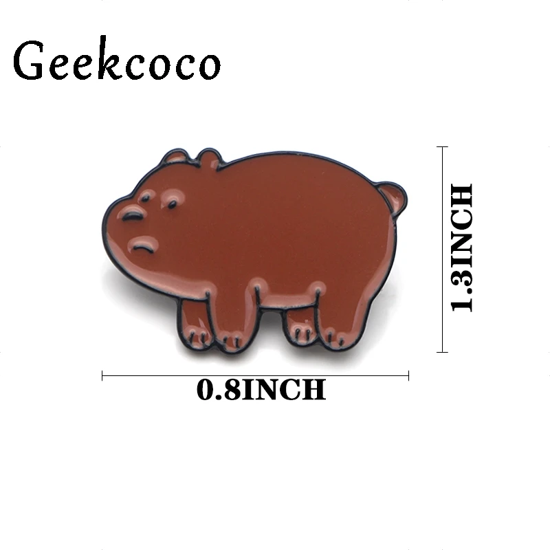 Мы Голые Медведи Милый стиль Эмаль Булавка подарок ювелирные изделия Para Сумка Одежда Рубашка шляпа рюкзак брошь со знаком отличия Значки украшения J0413