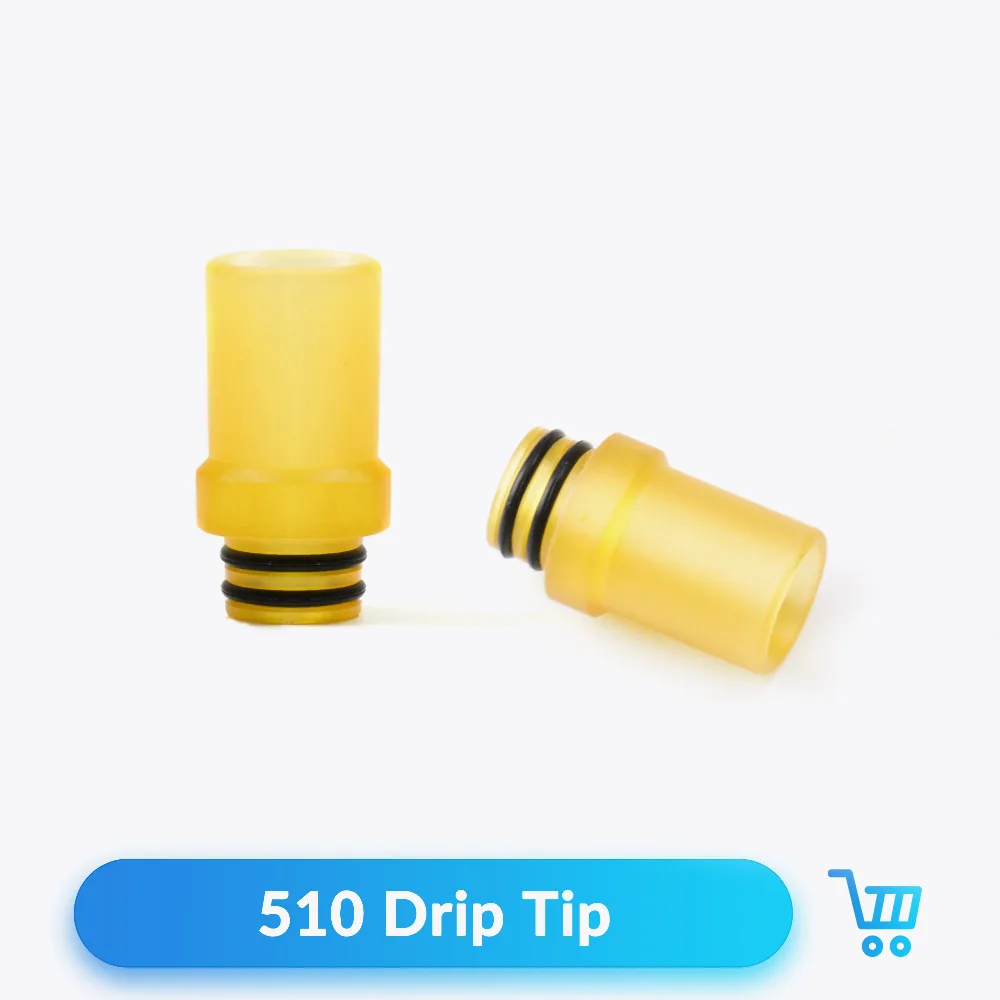 

Quartz Banger 2pcs 510 Drip Tip PEI Golden 20mm Length for Kayfun Ammit RTA RDA Atomizer Electronic Cigarette Vape Mouthpiece