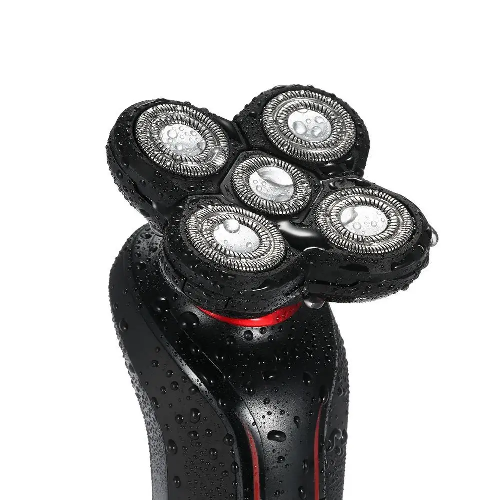 

5 Heads Rechargeable Electric Shaver Triple Blade Electric Shaving Razors Face Care 5D Floating for Men KM-6183
