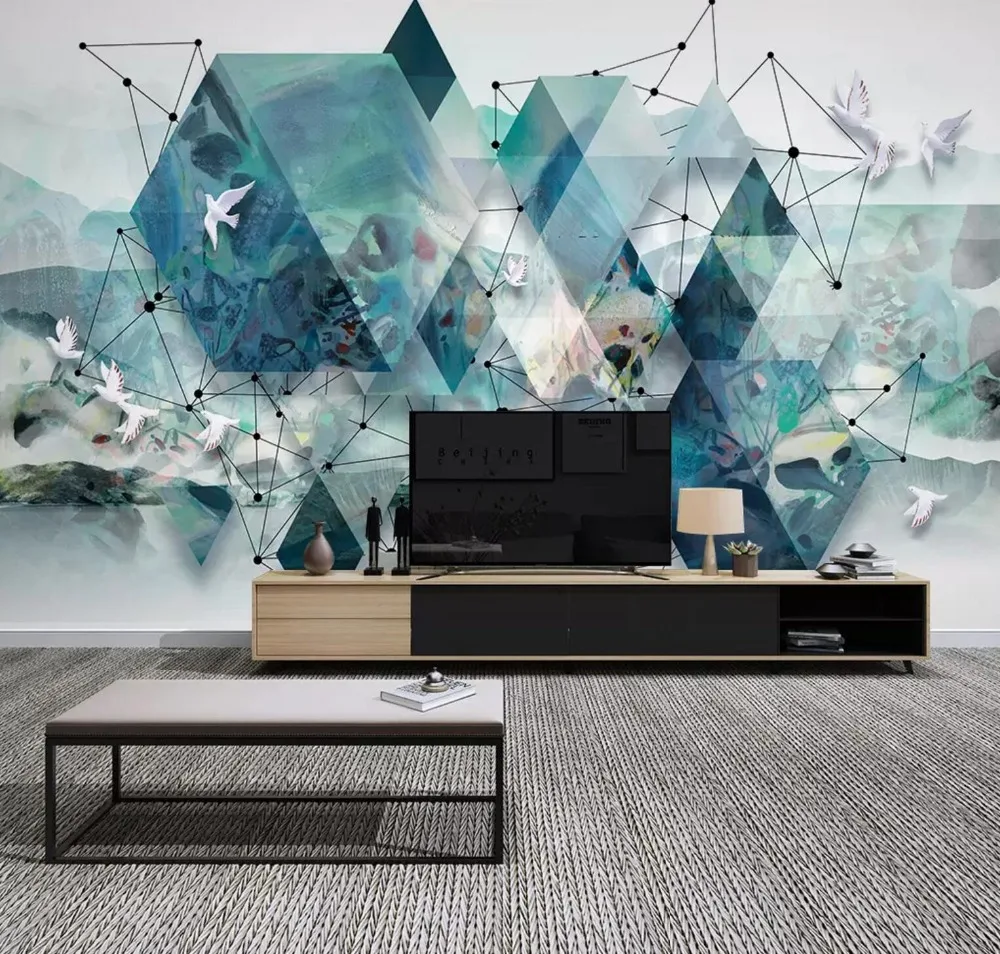 

[Self-Adhesive] 3D Geometric Graphic Abstract 5 Wall Paper mural Wall Print Decal Wall Murals
