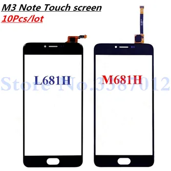 

10Pcs Replacement High Quality For Meizu M3 Note M681H L681H L681 M681 Touch Screen Digitizer Sensor Outer Glass Lens Panel