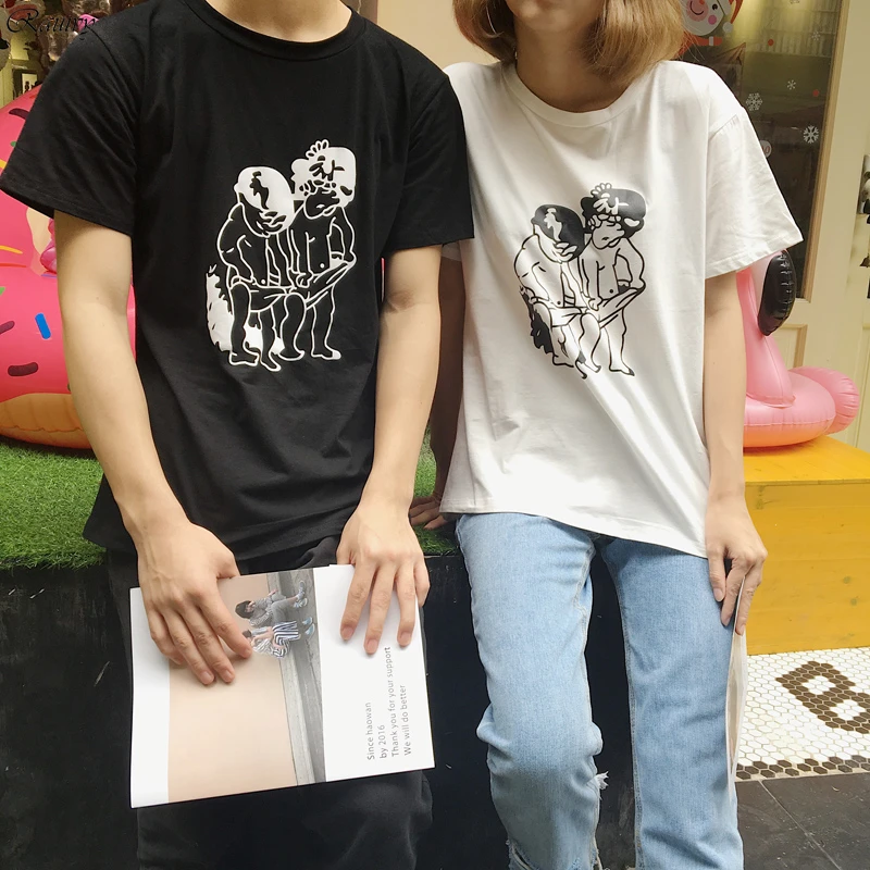 Bts 2018 Vintage T Shirts Korean Summer Harajuku Shirt Fashion Retro Funny Cute Cartoon Characters Printed Lovers Women In From Womens Bts 2018 Vintage T Shirts Korean Summer Harajuku Shirt Fashion Retro Funny Cute Cartoon Characters Printed Lovers Women In From Womens