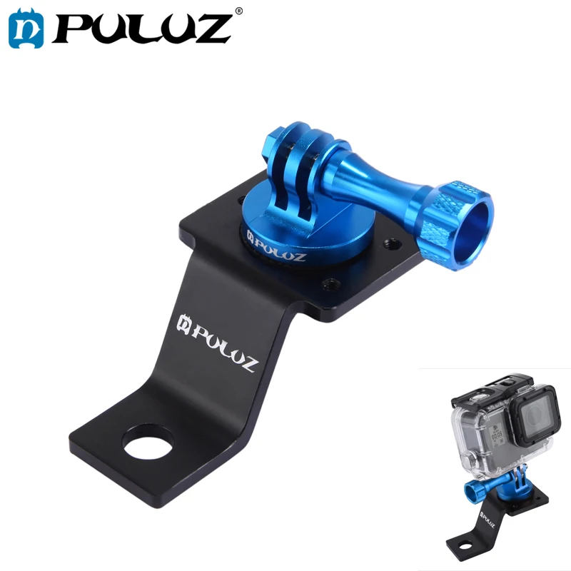 Фиксированное Крепление PULUZ для Go Pro из алюминиевого сплава мотоцикла + адаптер