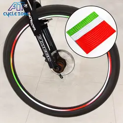 6 видов цветов 2018 ПРОКАТ ОТРАЖАТЕЛЬ Люминесцентная MTB велосипед наклейки Велоспорт оправы колеса светоотражающие наклейки Наклейка