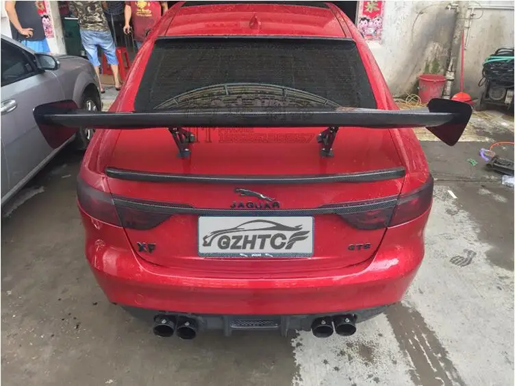 

jioynfg3D Carbon Fiber CAR REAR WING TRUNK SPOILER FOR Jaguar XF XJ XFL XE F-type Sedan GT STYLE FAST EMS