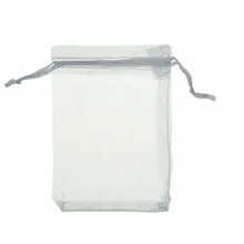 FGGS-100Pcs сумки/мешочки из органзы шнур раздвижной зажим-для свадьбы