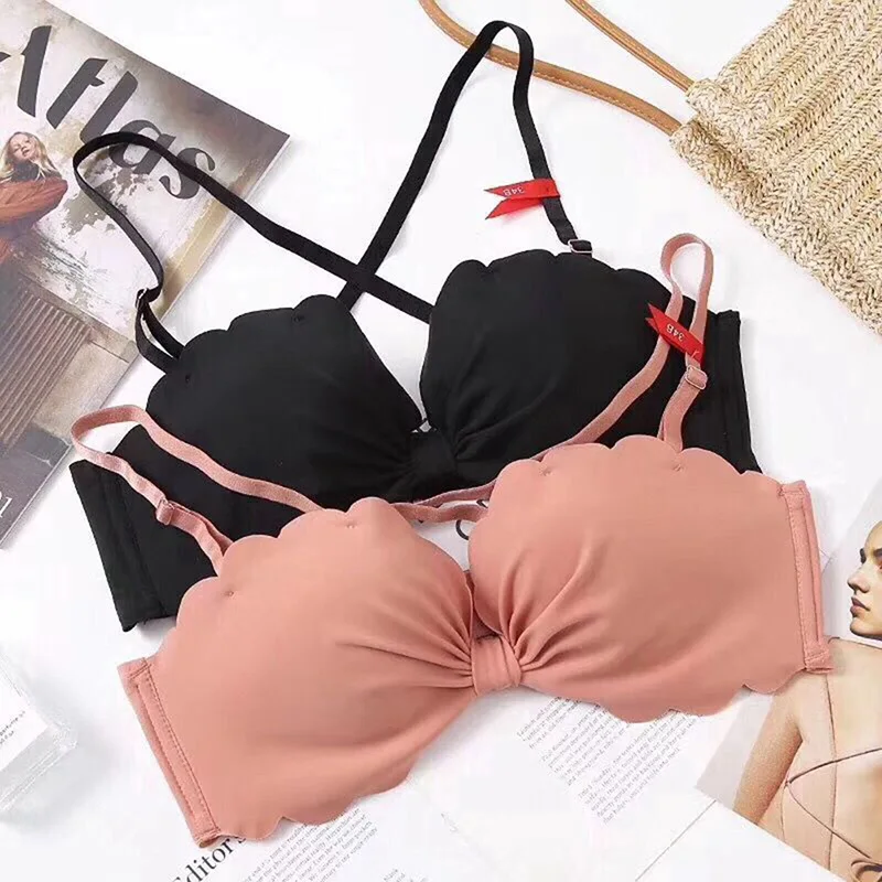 

Women Sexy Lace Bra Push Up Bra Sexy Solid Briefs Lingerie 4 Colors Drop Shipping