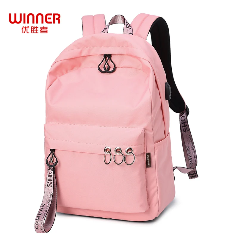 WINNER Women Backpack Waterproof Travel Bookbag Simple Back Bag