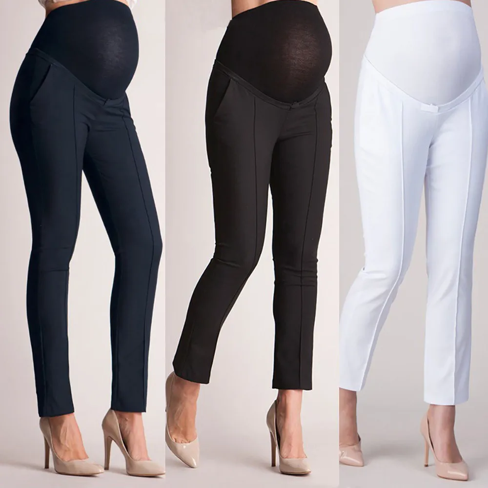 

ARLONEET maternity trousers Loose stretch women's casual pants Elastic Belly Protection Maternity Pregnant Pencil Pants cj15