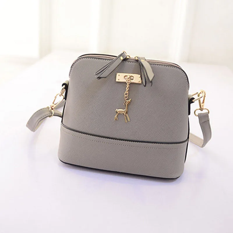 

Women's Leather Shoulder Bag Shell Bags Lady Small Square Messenger Bags Waterproof Brand Flap Handbag Elegant Crossbody Casual