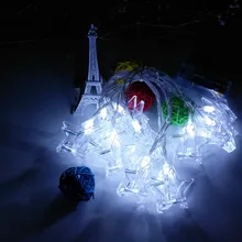 10/20 лампа светодиодный аккумулятор коробка фото стена стерео заколка с пентаграммой световая гирлянда праздничное освещение