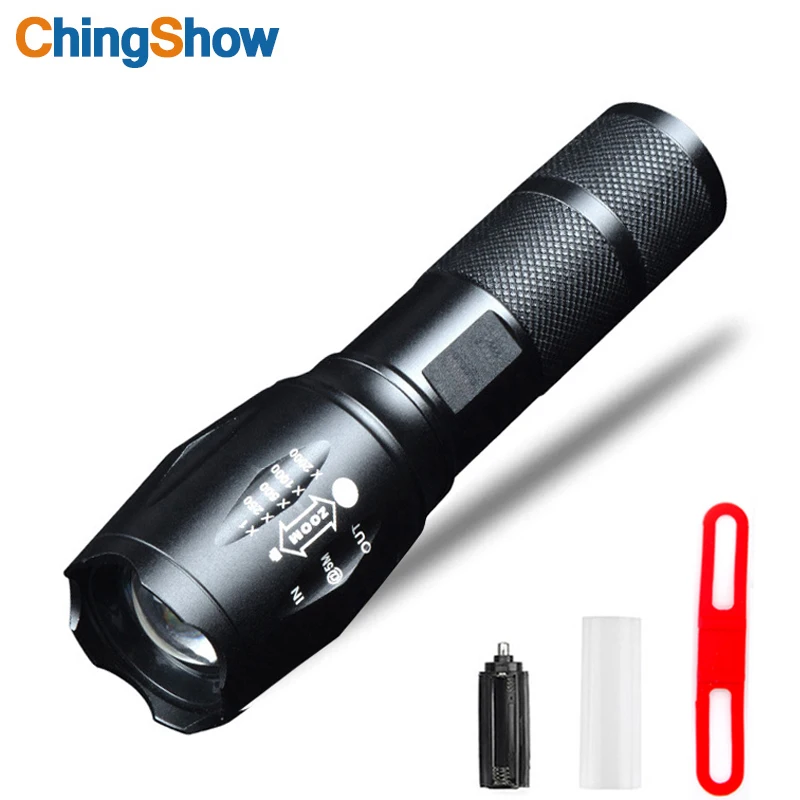 Cree XML T6 L2 LED Tactical Flashlight 5 Modes 8000 Lumen Zoomable Portable Outdoor Water Resistant Torch Light 18650 Battery | Лампы и
