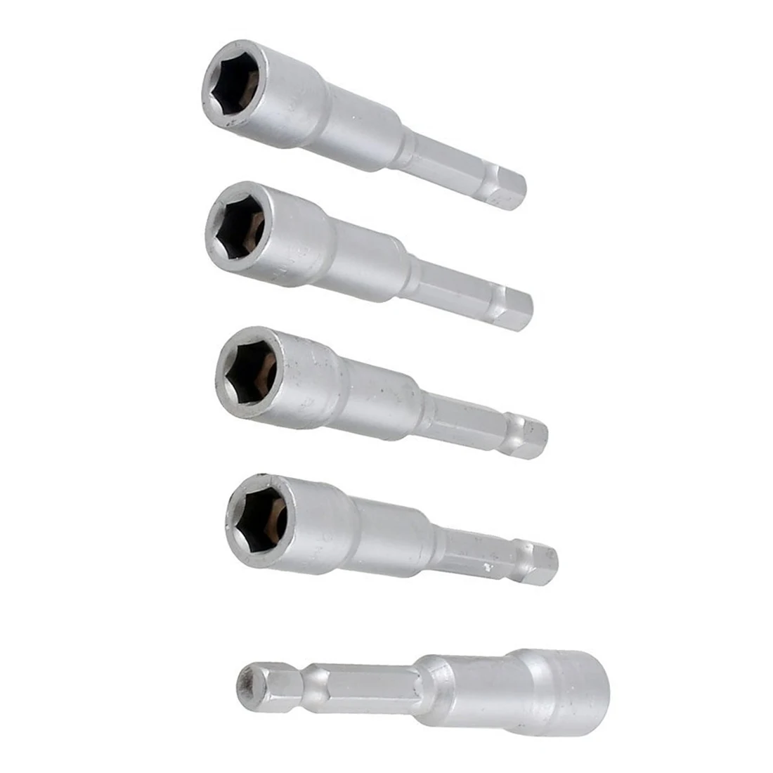 HHTL 5 Pcs 1 4 Shank 8mm Hex Socket Spanner Nut Setter Driver Bit font b