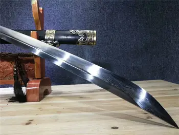 

Wonderful QiJia Dao Broadsword Sword Very Sharp Folded Steel Blade Full Tang