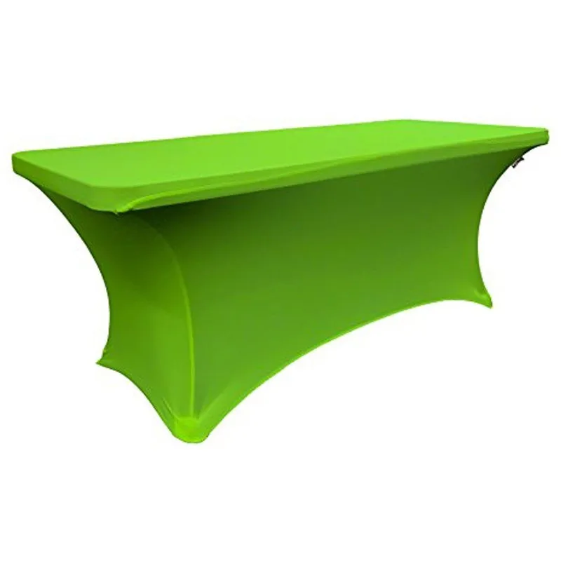 

Marious Big Discount Hot Sale 10pcs Spandex hotel Table Cover advertised table cloth lycra Free Shipping