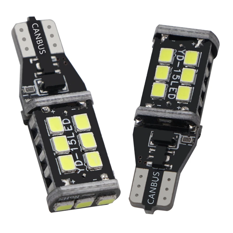 1x T15 светодиодный светильник 2835 SMD Canbus OBC без ошибок 921 912 W16W Автомобильный задний