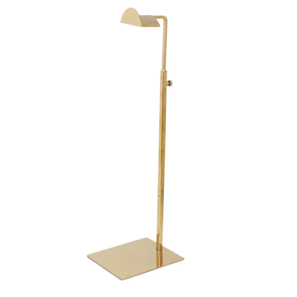Free Shipping Adjustable Metal Gold Polished Handbag Stand Display Women Bag Display Holder
