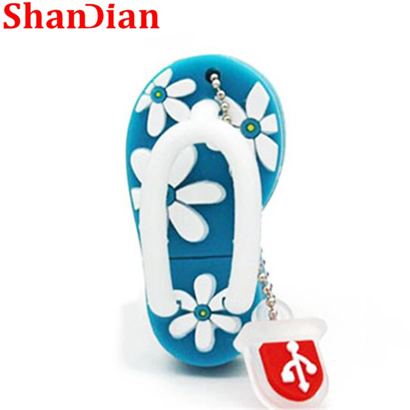 SHANDIAN/летние мини тапочки USB флеш накопитель Обувь с ручкой Подарок Милый