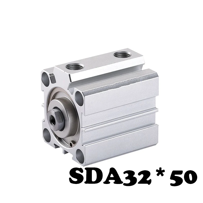 Free shippingSDA32-50 Standard cylinder thin SDA Type 32mm Bore 50mm Stroke Compact Thin Pneumatic Cylinder | Обустройство дома